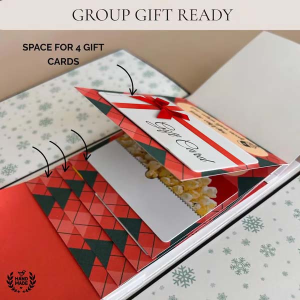 50K+ SOLD! ✨ Christmas Gift Card Holder Book – Handmade Holiday Surprise, Festive Design & Heartfelt Gifting Magic